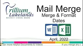 Merge and Format Dates (Word & Excel)