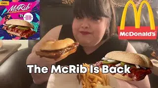 McDonald's The McRib is Back Mukbang ASMR Eating Show