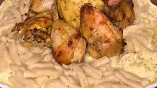 Галушки с курицей в сливочном соусе. Котам галнаш.Вы должны это попробовать!!!