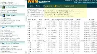 How to view the Apache Status page in WHM
