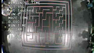 2019 APEC Micromouse Contest Top Cam with score overlay from David Otten
