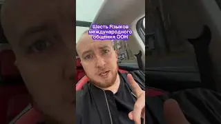 Шесть языков международного общения ООН ￼