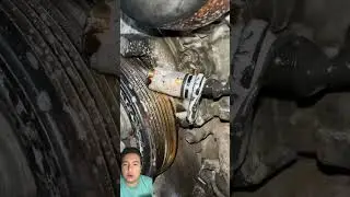 Cleaning the crankshaft sensor during a tune-up 