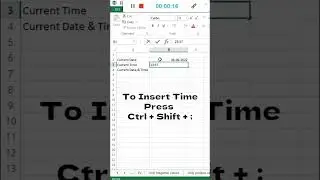 Quickly Enter Current Date and Time in Excel | 