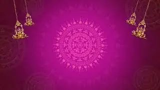 Festival background with Mandala and hanging lamp #diwali