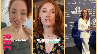 Hannah Fry @socials sexymix, cleavage & towel wrap