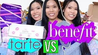 TARTE VS BENEFIT UNBOXING MAKEUP HAUL REVIEW! TARTE VS BENEFIT UNBOXING HAUL REVIEW! | Lexy Rose