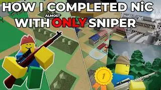 How i completed Noobs in Combat with only Sniper. | Noobs In Combat