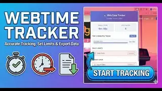 How to Use WebTime Tracker Extension Visual Guide