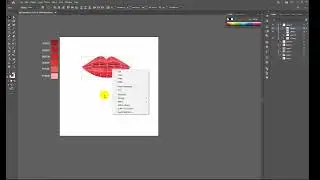 How to draw Female Lips in Adobe Illustrator