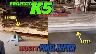 Square body rocker panel repair