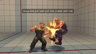 [SF4REMIX] Guile Basic Combos (B25)