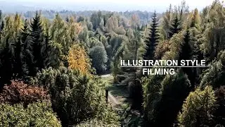 Filming - the illustration style (high contrast low detail drawing style film)