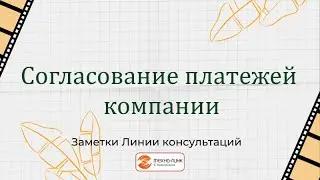 Согласование платежей компании