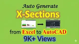 Draw road cross section from Excel to AutoCAD