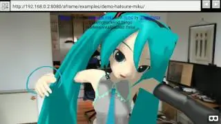 Hatsune Miku Dancing in my living room!