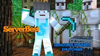 *NOVO* SERVIDOR RANKUP INOVADOR COM GERADORES E SPAWNERS!! - SERVERBEST (1.8.X)