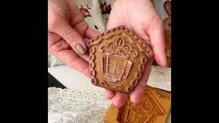 Как сделать домашний пряник с начинкой при помощи деревянной формы Избушка Текстурра