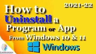 how to uninstall a program from windows 10 & 11 2023