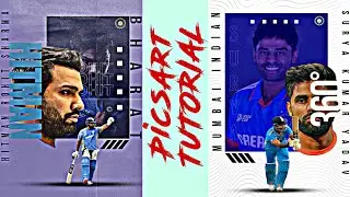 Cricket Poster Design with PICSART | Poster Design Tutorial | Cricket Poster Design