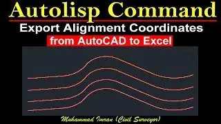 Export Coordinates from AutoCAD to Excel |Autolisp Command