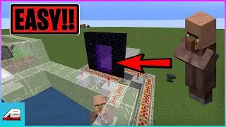 Minecraft Villager Nether Transport System Tutorial 1.18 (1.16, 1.17 etc)