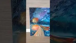 Дорога домой. Масло Картон