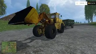 Farming Simulator 2015. Мод: Кировец К-701 АП Погрузчик. (Ссылка в описании)
