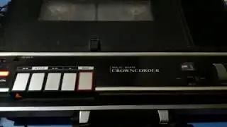 VIDEO para ML - Grabadora Antigua CrownCorder CTR-6550 S [Sonido-V]