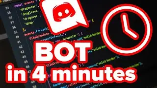 How to make a Small and Easy Discord Bot in Under 4 Minutes !!! (Free Source)