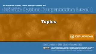 Python 06F   Tuples