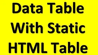 ✔ jQuery Data Table ⚡ Make HTML table with pagination, search & sort rows 🔥 Tecq Mate Tutorials ✌