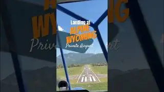 PILOT Lands at a PRIVATE Hangar Home Airport in ALPINE WYOMING #shorts