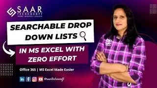 SEARCHABLE Drop Down Lists🔎in Excel with ZERO Effort! Office 365 | MS Excel Made Easier