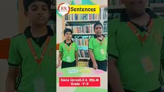 Sentences | Learn English | RR International School CBSE