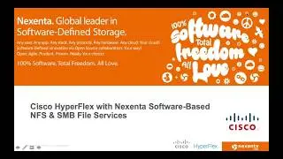 Cisco HyperFlex with Nexenta Software-Defined NAS- Training Webinar