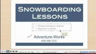 Lesson 3 - Format the text and picture