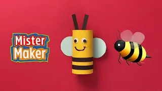 Cardboard Roll Bee 🐝 with Mister Maker