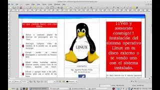 Scribus un programa para crear documentos de publicidad.