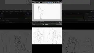 [Blender 3.6] Gesture Drawing 728 - Timelapse [Grease Pencil]