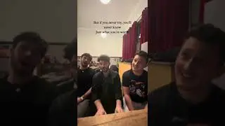 Spontaneous ‘Fix You’ cover backstage with @ZakAbel & @billylockettmusic at the Beder concert 🎶