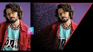 Picsart tutorial | Shape crop tool | Dispersion tool | Picasso Editz