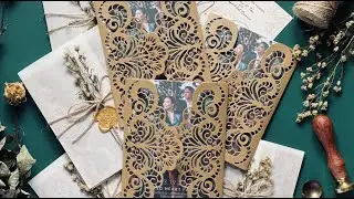 Make Wedding Invitation Covers through Die Cutting