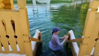 На источнике у прп. Серафима....-15°