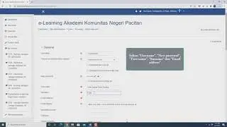 Cara Membuat User Mahasiswa di Moodle