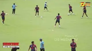 Suasana Pemanasan Tim Persekat Sebelum Bertanding vs Nusantara United