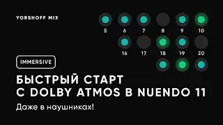 Быстрый старт с Dolby Atmos в Nuendo 11. Даже в наушниках!