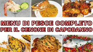 COMPLETE FISH MENU FOR NEW YEAR'S EVE DINNER