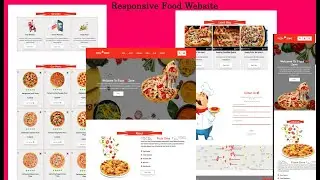 RESPONSIVE WEBSITE DESIGN USING HTML|CSS|JAVASCRIPT|PIZZA WEBSITE TEMPLATE|FOOD WEBSITE DESIGN.