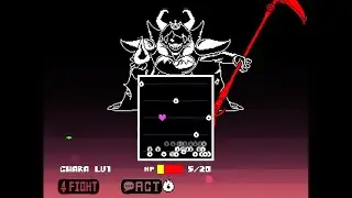 Underfell: Asgore Pacifist Battle (Undertale FanGame) Mercy